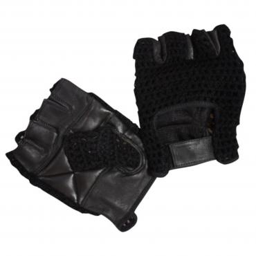 Bronx Black Mesh Weight Lifting Glove